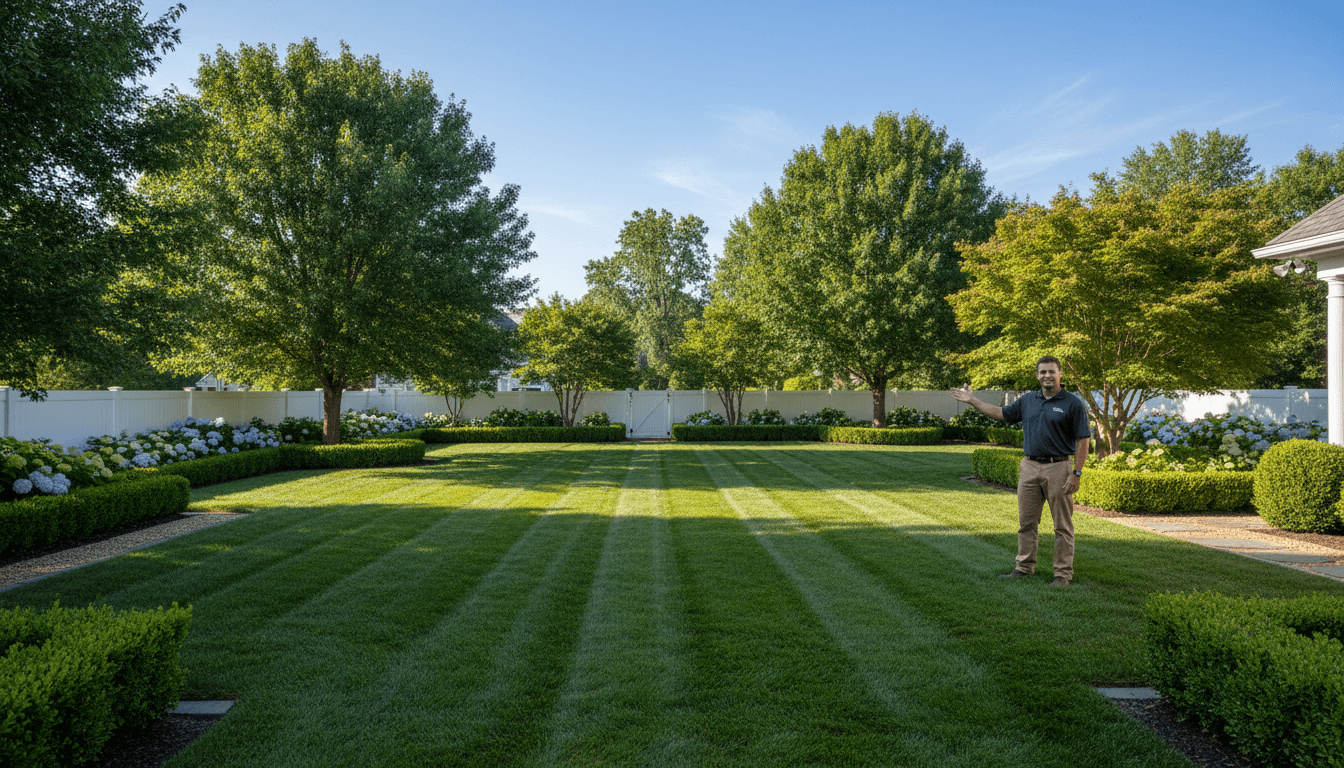 Yard cleanup transformation